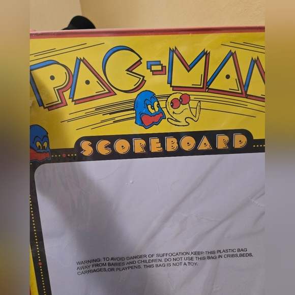 New Pac Man Arcade Dry Erase Metal Scoreboard Sign With Accessories And Hardware - Picture 2 of 7